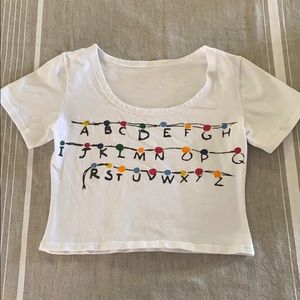 White Stranger Things Shirt